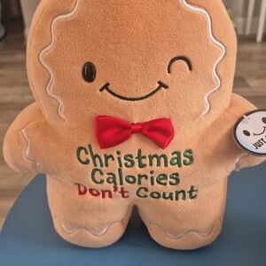Christmas Calories Dont Count Gingerbread Plush With Tag Plush
